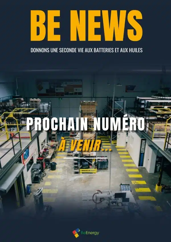 Annonce de la prochaine édition de BeNews sur la régénération des batteries : innovations, tendances et solutions durables à venir.