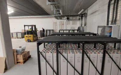 Réemploi de batteries stationnaires : 23 tonnes de batteries télécom SFR entament une seconde vie