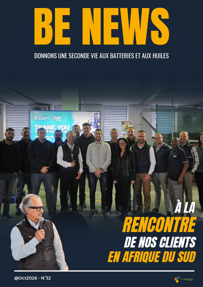 Annonce de la prochaine édition de BeNews sur la régénération des batteries : innovations, tendances et solutions durables à venir.